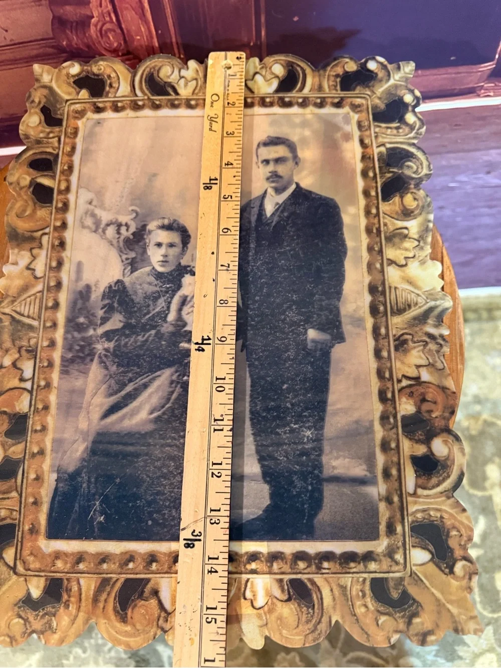 Halloween Lenticular Faux Ornate Decorative Creepy Wall Family Portrait Changes